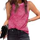 EVALESS Tank Tops for Women 2026 Spring Summer Outfits Cute Polka Dots Sleeveless Tops Loose Fit Shirts (X-Small, 00 B Pink)