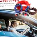0 Gauge Amp Wiring Kit,3000 Watt Amplifier Sub Installation Kit Make Connections and Brings Power to Your Radio,Subwoofers and Speakers