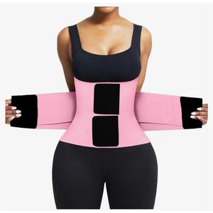 FeelinGirl Waist Trainer Belt Waist Cincher Trimmer Ab Belt Tummy Control Body Shaper with Triple Wrap Women and Men, XS