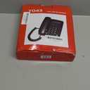 Y043 Corded Landline Telephone for Home, Caller ID/Call Waiting, Easy-to-Use, Speaker, Display, Desk Phone Only (Black)