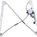 741-442 Front Driver Side Power Window Regulator Motor (2 Pins) compatible with Chevy Silverado Suburban Tahoe/GMC Sierra Yukon 2007 2008 2009 2010 2011 2012 2013 2014