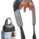 COMFIER 4D Neck Massager for Pain Relief Deep Tissue,Hands-Free Massager for Neck and Shoulder Pain, Wireless Back Massager with Storage Bag, Gift for Mom Dad Women Men (Charcoal)