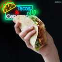 Neon Sign - Tacos & Cervezas LED Neon Light Mexican Food Neon Lights Street Food LED Sign Decor Shop Business Neon Decoration Gift for Taco Lover