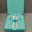 Fimibuke Kids Bento Lunch Box with Food Jar, Leakproof Toddler Bento Box with 8.5OZ Insulated Food Jar, Lunch Bag & Utensils BPA Free Dishwasher Safe 3 or 4 Compartment Container for School Girls Boys (Monster Trucks)