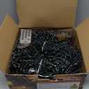 Cluster Lights Christmas 1000 Led Fairy Lights Green Wire 108FT Twinkle Lights with Remote 8 Modes String Lights Timer Plug in Firecracker Fairy Light for Outdoor Valentines Day Decorations,Warm White