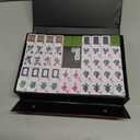 Aceshmir Mahjong Tile Set, 146pcs Chinese Mahjong Set Quality Mah Jong Tiles with Exquisite Storage Box Easy to Carry, Instructions Include Mah Jongg Sets for Family & Friends Gatherings