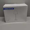 betluse Set of 2 Portable Cordless LED Table Lamp, Touch Control Fabric Black Dimmable Desk Lamp, Built-in 6000mA Rechargeable Battery, Patio Table Lamp, Bedside Night Lamp, Ambient Light for Restaurant