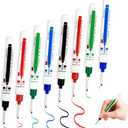 8PCS Long Head Deep Hole Marker, 20mm Deep Long Nose Waterproof Hole Marker Pens, Quick Dry Colorful Carpenter Marker, Multi-purpose Deep Hole Marker Pens for Carpenters Builders Construction