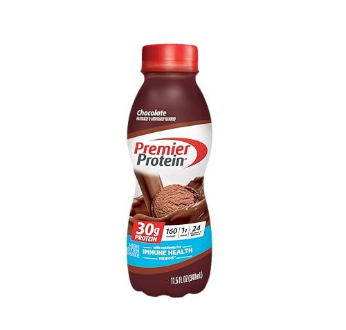Premier Protein Shake, Chocolate, 30g Protein, 1g Sugar, 24 Vitamins & Minerals, Nutrients to Support Immune Health, 11.5 fl oz Pack of 12 Expired 07 JUL 2025