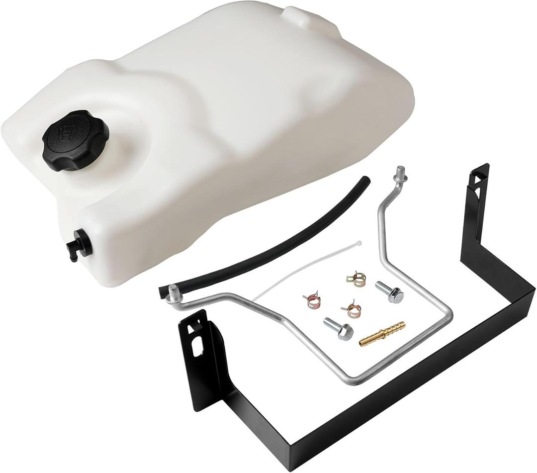 GY21876 Gas Fuel Tank, Plastic Gas Tank Compatible with John Deere 100 Series, include D140 L100 L108 L110 L111 L118 L130 LA105 LA115 Riding Lawn Mower Fuel Tank, Replace GY21102, GY20894