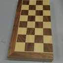 AMEROUS 15 Inches Magnetic Wooden Chess Set - 2 Extra Queens - Folding Board - Pieces Storage Slots, Handmade Portable Travel Chess Game - Beginner Chess Set for Kids, 6 up Age