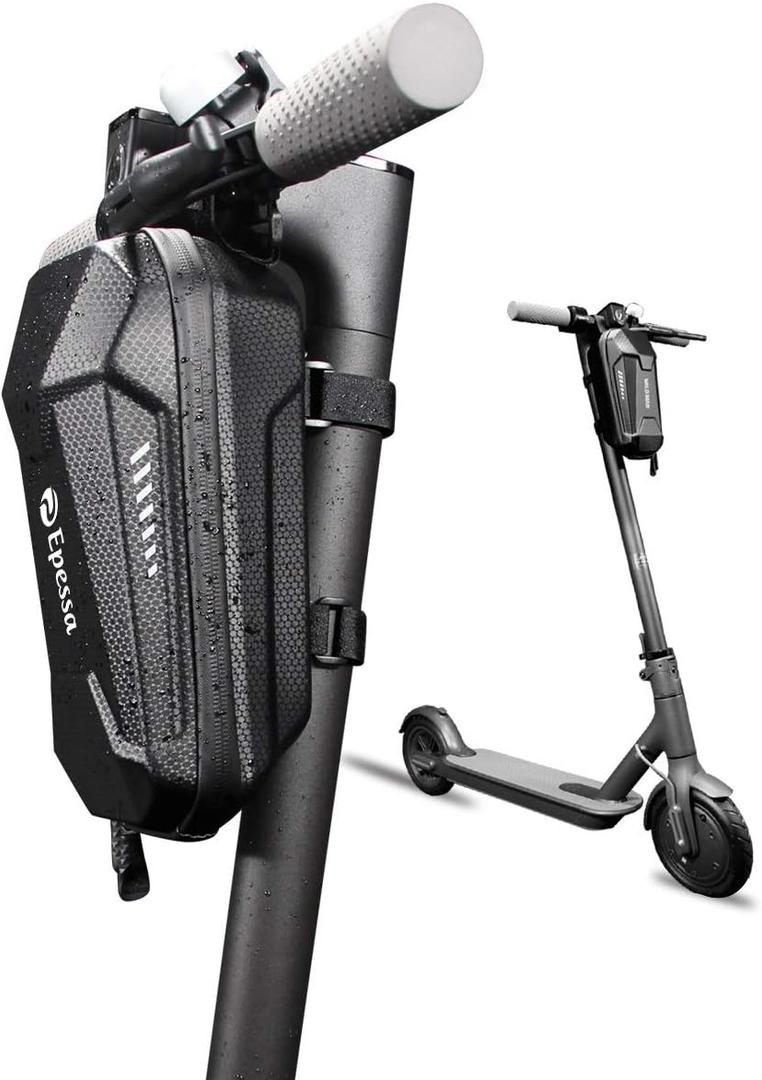 Epessa Scooter Storage Bag,Scooter Handlebar Bag,Front Hanging Bag Compatible with Mijia M365/M365 Pro/Segway ES1/ES2/ES3 Fit for Carrying Charger Tools Repair Tools|Large Capacity|EVA Material (3L)