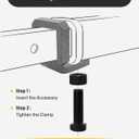 Wyckoff 2" Anti-Rattle Hitch Clamp with 2 Silencer Pads, Heavy Duty Steel Tightener & Hitch Stabilizer, Quieter Towing, Powder Coated for Corrosion Resistance