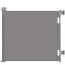 Retractable Baby Gates for Stairs, Mesh Dog Gate for Doorways, 33.6" Tall, Expands to 55" Wide,Pet Safety Essential Fit for Baseboards, Wide Toddlers Gates for Hallways, Indoor & Outdoor,Grey (Gray)