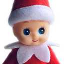 WULEEUPER Tiny Baby Elf Doll | Christmas Miniature Elf Decoration | Newborn Gift | Baby Grow Dolls with Feet and Shoes (Red)