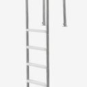 VEVOR Swimming Pool Ladder, 4-Step Double Handrails Stairs with Non-slip Heavy Duty Steps, Stainless Steel Load Capacity 120 kg, for 1371.6 mm Inground Pools with Mounted Deck Board Indoor & Outdoor