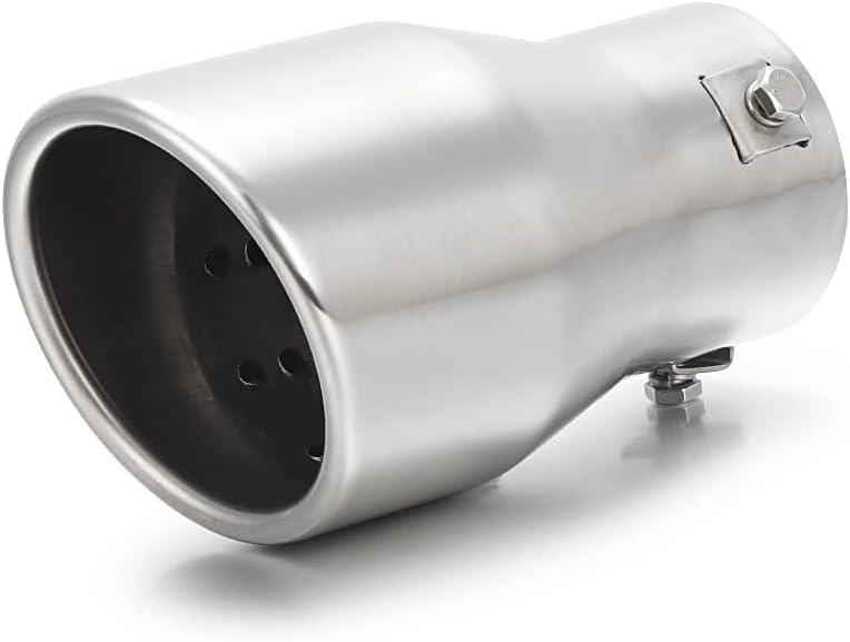 LCGP Adjustable 1"-2.5" Inlet Exhaust Tip, 1"-2.5" x 3.5" x 6" Bolt-On Chrome Plated Stainless Steel Professional Exhaust Tip LCGP Adjustable 1"-2.5" Inlet Exhaust Tip, 1"-2.5" x 3.5" x 6" Bolt-On Chrome Plated Stainless Steel Professional Exhaust Tip