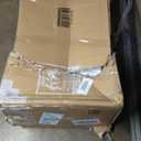 42 x 19.7 Inch Clear Tempered Glass Coffee Table with Rounded Edges