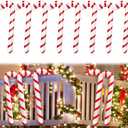 5pcs Inflatable Candy Canes for Christmas Decorations,35 Inch Candy Sticks with Red and White Stripes,Large Candy Canes Balloons for Xmas Indoor Outdoor Decor,Party Favors,Gifts