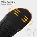 relxfeet Men's Barefoot Trail Running Shoes Minimalist Wide Toe Box Design Zero Drop Non-Slip Rubber Sole for Gym Hiking Walking