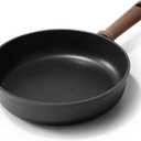 CAROTE Non Stick Frying Pans, 9.5" Nonstick Skillet Titanium Frying Pan Chef's Pan, Titanium Lightweight, Stay-cool Handle, Compatible with All Stoves, Black