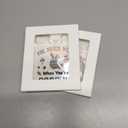 2 x HTBIG Funny Easter Decorations Bathroom Humor Sign "He Sees You When You're Pooping" Bunny Egg Acrylic Ornament, Funny Spring Holiday Home Decor Gifts