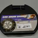 Snow-Chains Auto Fixing 1 Min Quick Fit Easy Installation Tire-Chains, Portable Reusable Universal Emergency Tire Traction Chain for Passenger Car, Pickup Trucks and SUV - Set of 2 (HKN-120)