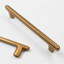 Asidrama 10 Pack 5 Inch(128mm) Antique Brass Kitchen Cabinet Handles, Cabinet Pulls Kitchen Cabinet Hardware for Cupboard Drawer Pulls (5" Hole Center)