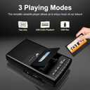 Portable Cassette Player,Digital Cassette Recorder Portable Tape Player with Stand-Alone Microphone, Built-in Speaker, Retractable Handle, 3.5MM Headphone