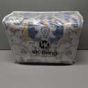 VK VKLIVING 6'x9' Area Rugs 6'x9' Washable Rug Machine Washable Rugs for Living Room Boho Area Rugs for Bedroom, Vintage Rugs Carpet Machine Rug Non Slip Office Rug, Light Blue