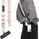 MAGEASY Universal Cell Phone Lanyard Crossbody - Anti-Theft Crossbody Phone Strap for iPhone 16 Pro Max & Most Smartphones, for Men & Women | 20mm (Blossom Pink)