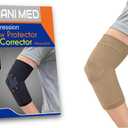 Elbow Protector  Elbow Sleeve, Compression Support, Strains, Sprains, Protection, Daily Use, Taiwan Excellence S/M (Beige)