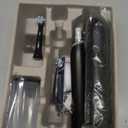 Oral-B Rechargeable Electric Toothbrush, iO3 Limited Deep Clean, 3 Cleaning Modes, Visual Pressure Sensor to Protect Gums, 2 Brush Heads, Travel Case, Black (1 Count (Pack of 1))