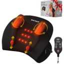 Neck Massager Pillow, Neck and Shoulder Relaxer with Heat, 3 Modes and Strengths, Neck Massager for Pain Relief Deep Tissue, Remote Control, Gift for Women Men Parents Christmas,Black