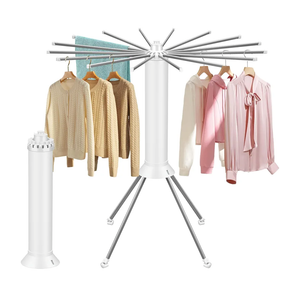 4-Legged Foldable Clothes Drying Rack with Wheels, Heavy-Duty Laundry Rack for Indoor Outdoor Use, Space-Saving Portable Design & Pulley System