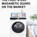 Magnetic Laundry Guard 24" - Metal Laundry Guards for Washer and Dryer Countertop, Laundry Topper, Washing Machine Dryer Countertop Guard for Laundry Organization Accessory