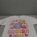 Squish Squad Birthday Shirt For Girls Kids Toddlers Groovy TShirt, M