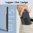 Compatible with Samsung Galaxy S25 5G 2025 Stand Case, Hide Folding Kickstand Silicone TPU Shockproof Protective Cover Case for Samsung S25 5G - Black