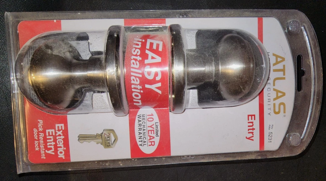 NEW Atlas - Exterior Entry Door Knob - Includes 2 Keys | eBay
