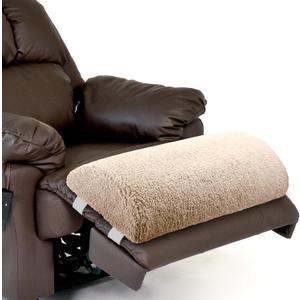 Wesiti Recliner Foot Pillow Cushion High Resilience Sherpa Memory Foam Bolster Sleeping Rest Multipurpose Half Roll Leg Pillow Suitable for Bed Chair Sofa Headrest Back Lumbar Leg Support(Light Camel)