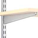 John Sterling Dual Trak Adjustable Wood Shelf Bracket, 11-Inch, Platinum, 0122-11PM