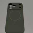 Magnetic for iPhone 17 Pro Max Case, Compatible with MagSafe, Integrated Silicone Camera Control Cover Protection, 3.0mm Thicken Silicone Phone Cover for 17 ProMax 6.9", Dark Green