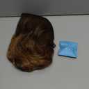 BERON Womens Brown Wig Short Curly Bob Hair Wig for Girls Brown Ombre Color Wavy Heat Resistant Synthetic Wig Body Wave Daily Hair Party Wigs (Dark Brown to Light Brown)