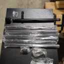  Curtain Rod Installation Kit 116" Long, 7 Small Rods, 3 Wall Brackets, 2 Rod Caps, and Screws, Black