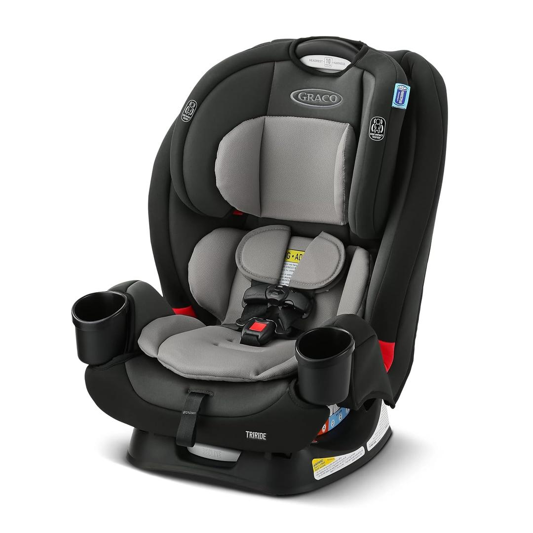 Graco TriRide 3-in-1 Convertible Car Seat - Highback Booster Forward & Rear Facing modes Suitable from Newborn to Preschooler Perfect for Long Journeys in Redmond Color, manufacturing date 2023/03/09