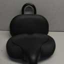 Bicycle Seat, Bike Seat for Women Men Extra Comfort Wide, Oversized Comfortable Seats Saddle for Peloton Bikes, Fit for Exercise Bikes, Electric Bikes, Mountain Bikes, Cruiser Bikes (Backrest Black)