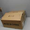 Glmthux Caged Ceiling Fan with Lights, Flush Mount 20" Boho Ceiling Fans with Lights Remote Control, Low Profile Fabric Bladeless with 6 Speeds for Bedroom, Nursery, Kitchen (White)