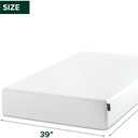 Zinus 10 Inch Twin Green Tea Memory Foam Mattress [New Version], Fiberglass Free, Medium Firm Feel, Zoned Pressure Relief, Certified Safe Foams & Fabric, Mattress in A Box