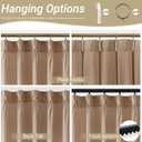 Pinch Pleated Taupe Velvet Curtains for Living Room Modern Elegant Plush Velvet Luxury Fabric Room Darkening Window Drapes Bedroom Curtain 40x96