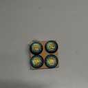 4 Pack Stained Glass Retro Compass Cabinet Knobs Round Drawer Pulls Black Dresser Knob Cupboard Door Handles Hardware for Kitchen Bathroom Cabinets